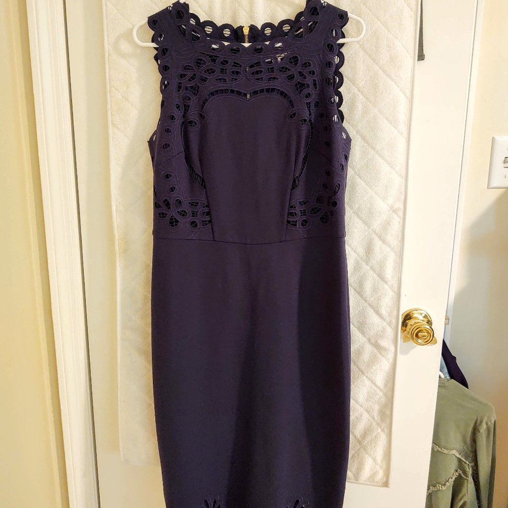 Ted Baker London Sleeveless Navy Dress, Size 4